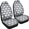 Samoyed Dog Pattern Print Car Seat Covers