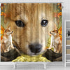 Shiba Inu Dog Print Shower Curtains