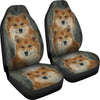 Cute Icelandic Sheepdog Print Car Seat Covers