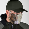 Lovely Bull Terrier Print Face Mask