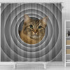 American Bobtail Cat Print Shower Curtain