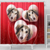 Saluki Dog Print Shower Curtain