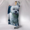 Maltese dog Print Hooded Blanket