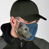 Cute Irish Wolfhound Print Face Mask