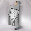 Yorkie with Love Print Hooded Blanket