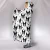 Boston Terrier Pattern Print Hooded BlanketLimited Edition