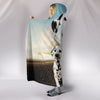 Cute Dalmatian Dog Print Hooded Blanket