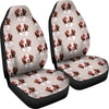 Brittany dog Patterns Print Car Seat Covers