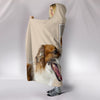 Borzoi Dog Print Hooded Blanket