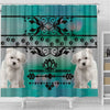 Maltese dog Print Shower Curtain