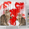 American Bobtail Print Shower Curtains