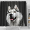 Siberian Husky Print Shower Curtains