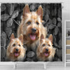 Cute Australian Terrier Print Shower Curtains