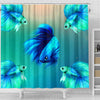 Betta Fish Print Shower Curtains