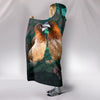 Society Finch Bird Print Hooded Blanket