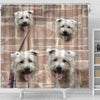 Lovely Glen of Imaal Terrier Print Shower Curtains