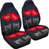 Russian Blue Cat Love Print Car Seat Covers