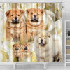 Chow Chow Print Shower Curtains