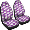 Bichon Frise Dog Pattern Print Car Seat Covers