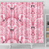 Flamingo Print Shower Curtains