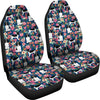 English Springer Spaniel Dog Floral Print Car Seat Covers