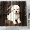 Shihpoo Dog Print Shower Curtain