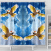 Salmon Crested Cockatoo Print Shower Curtains