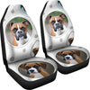 Cute Boxer Dog Print Car Seat Covers