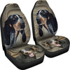 Bluetick Coonhound Print Car Seat Covers