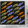 Slender Danios Fish Print Shower Curtains