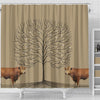 Gelbvieh Cattle (Cow) Print Shower Curtain