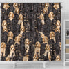 Cocker Spaniel In Lots Print Shower Curtain