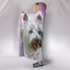 West Highland White Terrier Dog Pink Art Print Hooded Blanket