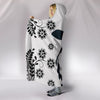 Cow Print with floral Hooded Blanket