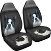 Cute Boston Terrier Print Car Seat Covers