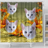 Lovely Burmilla Cat Print Shower Curtains