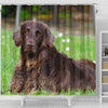 German Longhair Pointer Print Shower Curtains