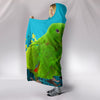 Eclectus Parrot Print Hooded Blanket