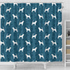 Bloodhound Dog Paws Print Shower Curtains