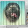 Caucasian Shepherd Dog Print Shower Curtain