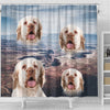 Clumber Spaniel Print Shower Curtains