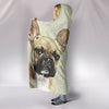 French Bulldog Print Hooded Blanket