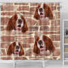 Irish Red And White Setter Print Shower CurtainFree Shiping