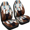 Simmental Cattle (Cow) Print Car Seat Cover