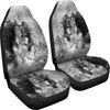 German Shepherd B/W Print Car Seat Covers