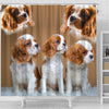 Cavalier King Charles Spaniel Print Shower Curtain