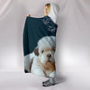 Shih Tzu Print Hooded Blanket