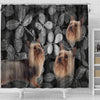 Lovely Australian Silky Terrier Print Shower Curtains