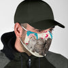 Cute American Curl Cats Print Face Mask