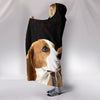 Cute Beagle Dog 3D Print Hooded Blanket